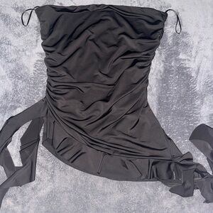 Elegant Black Strapless shirt